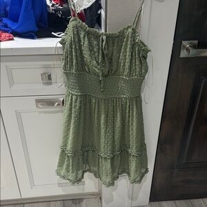 Green Midi Dress(Never Worn)(Ships from OR)